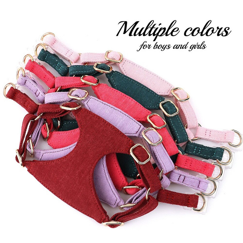 Mīksts mazo suņu iejūgu siksnas komplekts, regulējams augstas kvalitātes kucēnu iejūga veste čivavas jorkijai ar 150 cm pastaigu pavada svītru