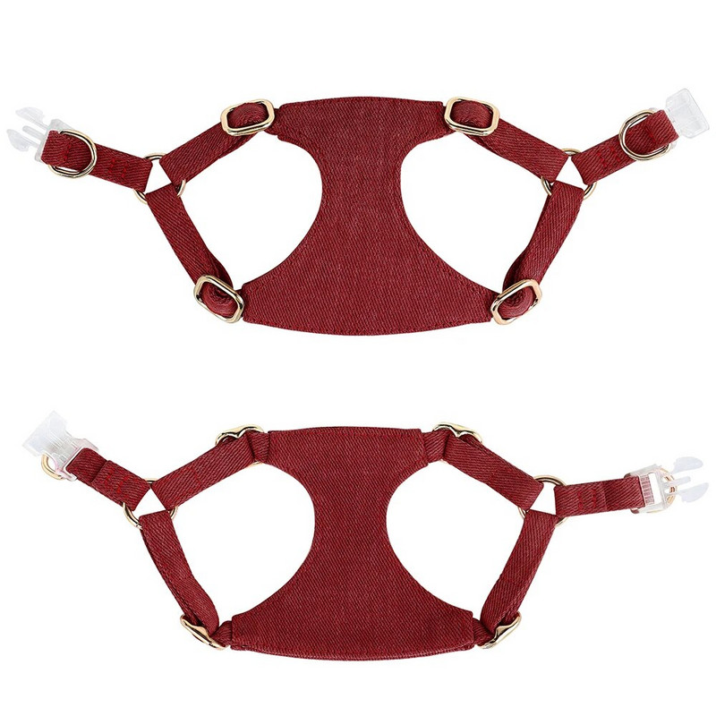 Mīksts mazo suņu iejūgu siksnas komplekts, regulējams augstas kvalitātes kucēnu iejūga veste čivavas jorkijai ar 150 cm pastaigu pavada svītru