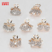 AINAMEISI New 7 Style Metal Clip Claw Claw For Women Girls Charm Barrette Full Rhinestone Νυφικά Αξεσουάρ Μαλλιά Δώρο