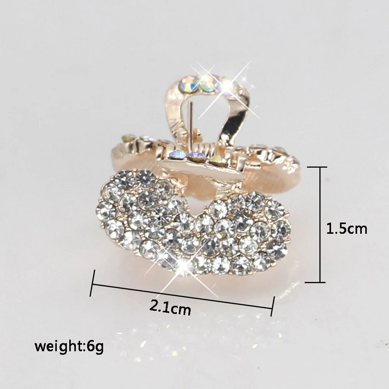 AINAMEISI jauns 7 stila metāla krabju spīļu saspraudes sievietēm, meitenēm, šarms Barrette, pilns ar Rhinestone, kāzu matu aksesuāri, rotaslietas dāvana