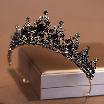 Дамска бална корона в черен цвят Itacazzo