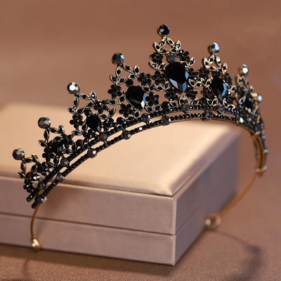 Дамска бална корона в черен цвят Itacazzo