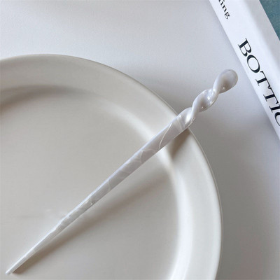 Vintage ķīniešu stila matu kociņi sievietēm meitenēm Modes acetāta irbulīša formas matu sprādzes Spraudītes Rotaslietas Matu aksesuāri