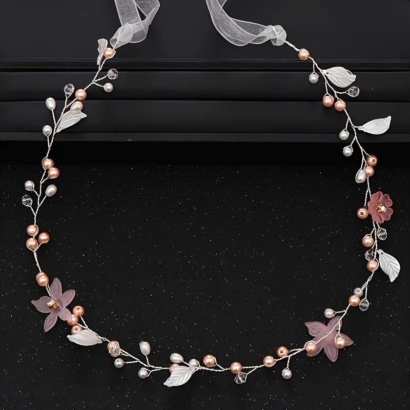 Crystal Leaf Hair Vine Band Galvas lente Rhinestone ziedu galvas saite Tiara Sievietēm Kāzu kāzu matu aksesuāri Rotaslietas Galvas lente