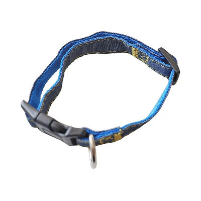 Suņu pavadas siksnas regulējams apkakles komplekts Džinsu mājdzīvnieku veste maziem un vidēji lieliem suņiem Mājas kaķa vads pastaigu apmācībai