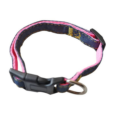 Suņu pavadas siksnas regulējams apkakles komplekts Džinsu mājdzīvnieku veste maziem un vidēji lieliem suņiem Mājas kaķa vads pastaigu apmācībai