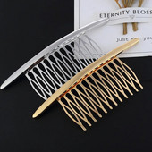 Shuangshuo Hair Side Cobs Γαλλική χτένα μαλλιών Ίσια δόντια Hair Clip Comb Twist Hair Comb Πέπλο χτένα Αξεσουάρ μαλλιών Κοσμήματα