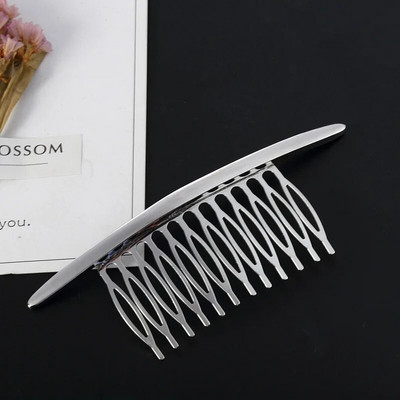 Shuangshuo Hair Side Cobs Γαλλική χτένα μαλλιών Ίσια δόντια Hair Clip Comb Twist Hair Comb Πέπλο χτένα Αξεσουάρ μαλλιών Κοσμήματα