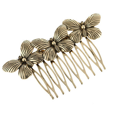 Shuangshuo Hair Side Cobs Γαλλική χτένα μαλλιών Ίσια δόντια Hair Clip Comb Twist Hair Comb Πέπλο χτένα Αξεσουάρ μαλλιών Κοσμήματα