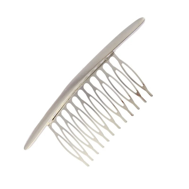 Shuangshuo Hair Side Cobs Γαλλική χτένα μαλλιών Ίσια δόντια Hair Clip Comb Twist Hair Comb Πέπλο χτένα Αξεσουάρ μαλλιών Κοσμήματα