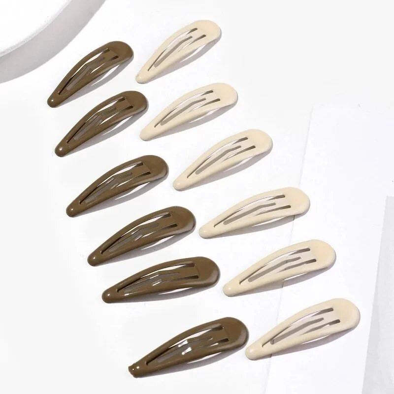 12 gab. Pilienas formas matu sprādzes Sievietēm Meitenēm Modes Masīvi Bērnu Matu Aksesuāri Metāla stieņi Matu sprādzes Spraude Bobby Pin