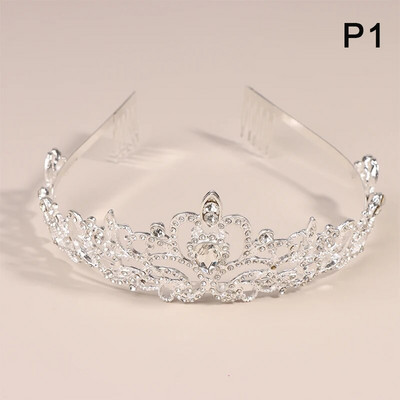 Kristalne krune i tijare s češljastom trakom za glavu za djevojčice, žene, princeze, rođendanska zabava, vjenčanje, maturalna zabava, svadbeni božićni darovi