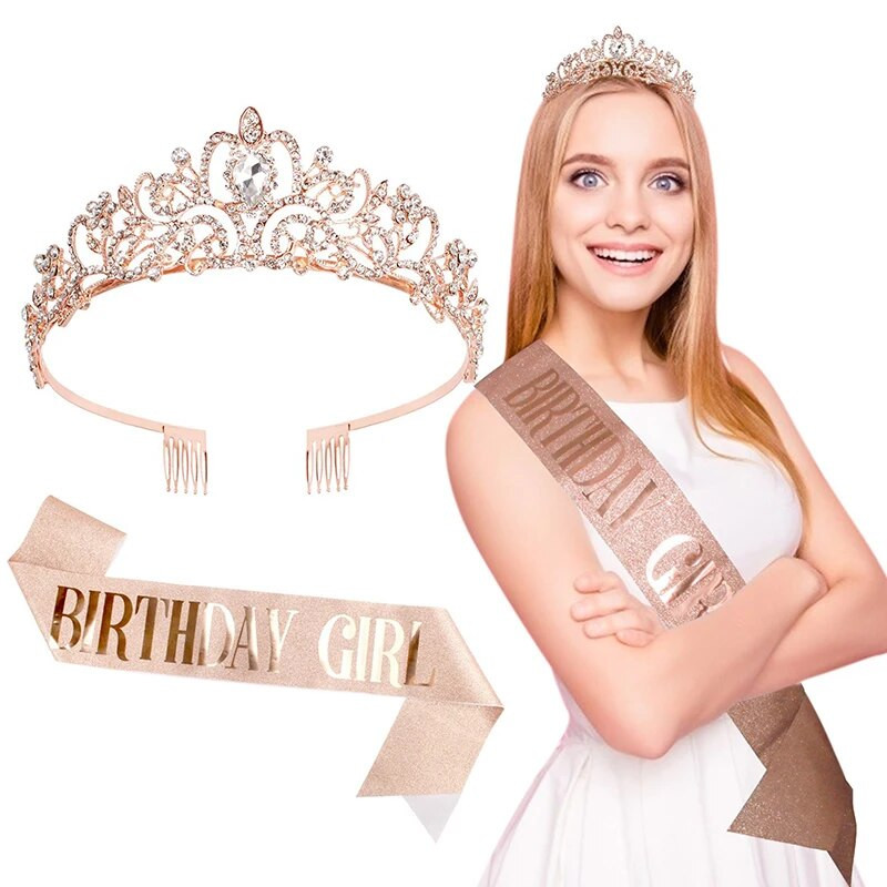 Kristalne krune i tijare s češljastom trakom za glavu za djevojčice, žene, princeze, rođendanska zabava, vjenčanje, maturalna zabava, svadbeni božićni darovi