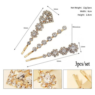 Mirdzoša kristāla kubiskā cirkonija pērļu matu sprādze sievietēm Eleganta korejiešu dizaina sprādziena matu sprādzes komplekts Matu aksesuāri