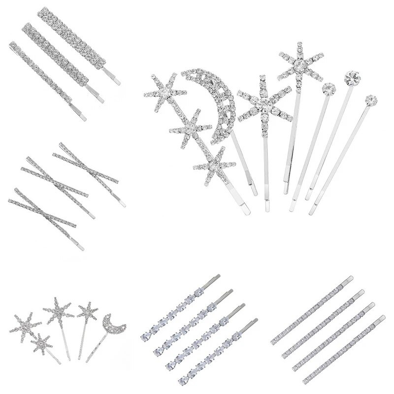 Mirdzoša kristāla kubiskā cirkonija pērļu matu sprādze sievietēm Eleganta korejiešu dizaina sprādziena matu sprādzes komplekts Matu aksesuāri