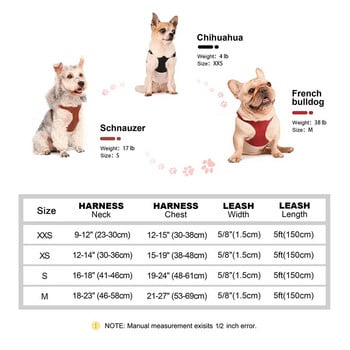 Комплект каишки за кучета от PU кожа Издръжливи колани за кученца Мека жилетка за домашни любимци с повод за ходене за малки и средни кучета Чихуахуа Мопс