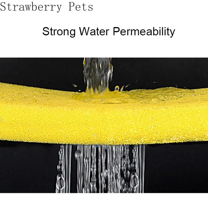 Melns, zils, dzeltens 50cmx50cmx2cm filtrēšanas putu akvārija zivju tvertnes bioķīmiskā filtra sūkļa spilventiņa skimmera sūkļa padeves tvertne