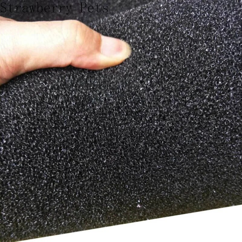 Melns, zils, dzeltens 50cmx50cmx2cm filtrēšanas putu akvārija zivju tvertnes bioķīmiskā filtra sūkļa spilventiņa skimmera sūkļa padeves tvertne