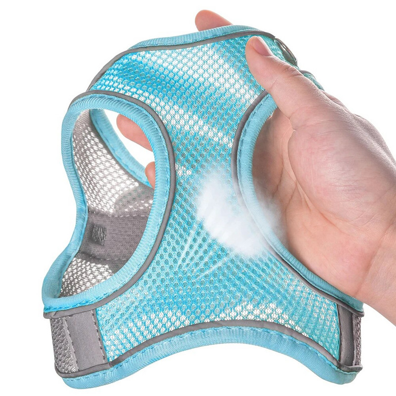 Neilona suņu vestes siksnas un pavadas komplekts kucēnu kaķu vasaras sieta zirglietas, regulējamas atstarojošas maziem un vidējiem suņiem kaķiem Čivava