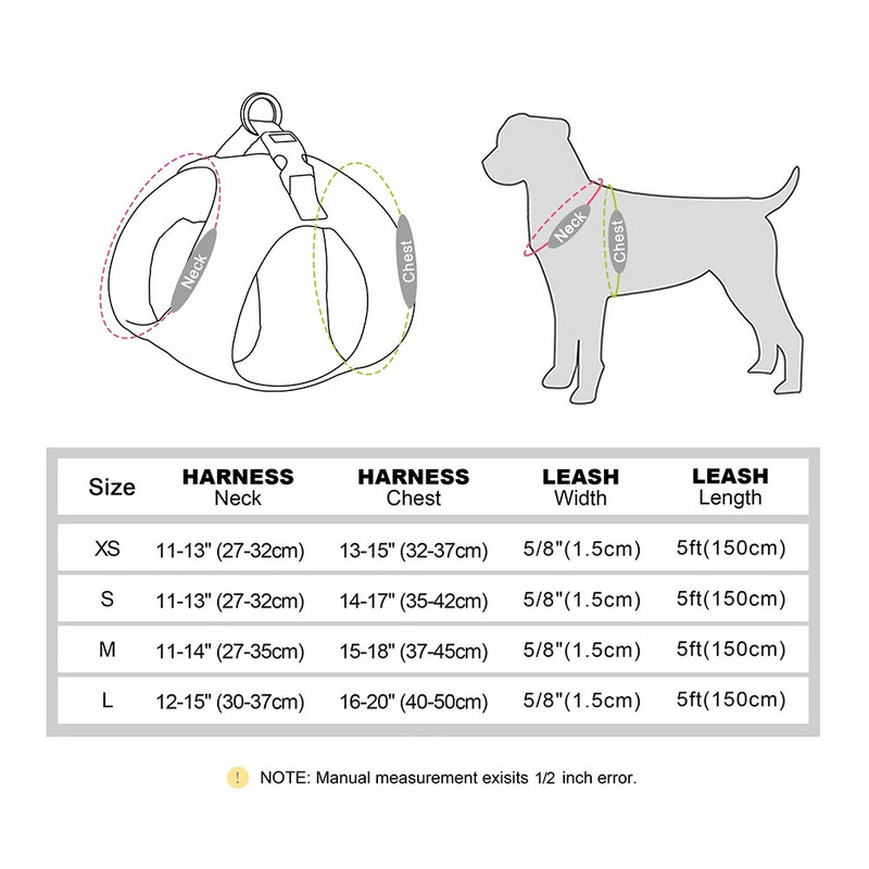 Neilona suņu vestes siksnas un pavadas komplekts kucēnu kaķu vasaras sieta zirglietas, regulējamas atstarojošas maziem un vidējiem suņiem kaķiem Čivava