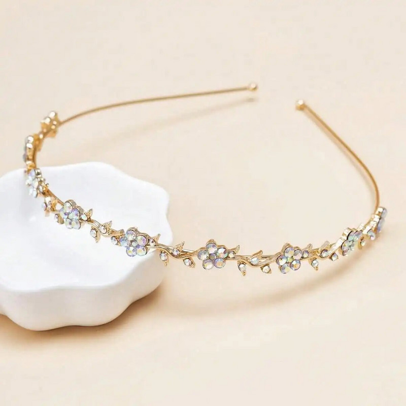 Λουλούδι στρας κεφαλόδεσμο μαλλιά κυρία