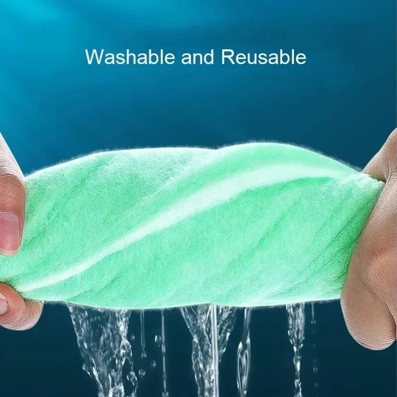 Praktiski bioķīmiski akvārija kokvilnas sūklis zivju tvertnes filtrēšanas putas, zaļie sūkļi, akvārija piederumi, ūdens filtrs, kokvilnas paklājiņš