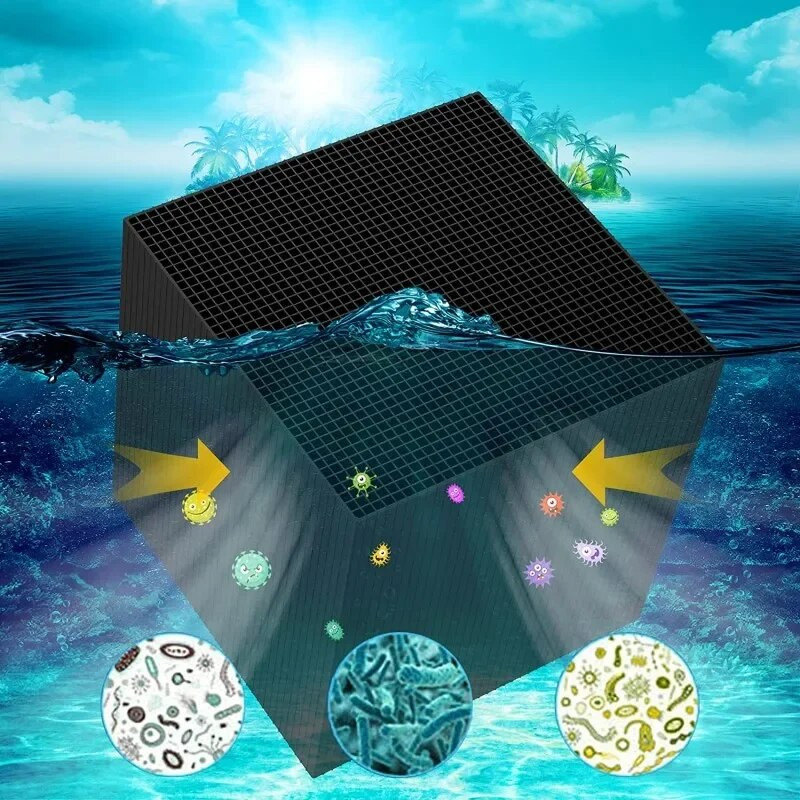 Aquarium Eco Filter Media Activate Carbon Cubes Φίλτρο καθαρισμού νερού υψηλής απόδοσης για φίλτρο νερού λίμνης δεξαμενής ψαριών