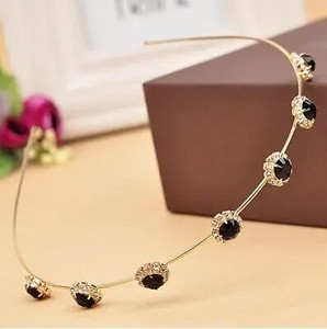 Kvaliteetne mood kristallsära naiste peapael Värviline elegantne juuksepael Tüdrukute peakate Juuksepael Juukseaksessuaarid