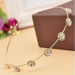 Kvaliteetne mood kristallsära naiste peapael Värviline elegantne juuksepael Tüdrukute peakate Juuksepael Juukseaksessuaarid