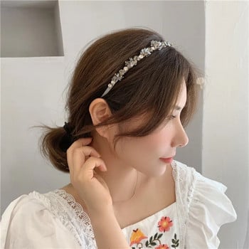 2023 Корейска луксозна персонализирана лента за глава с цветни кристали Ретро женски аксесоари за коса за душ Сватбено парти Ленти за коса