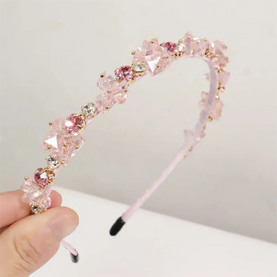 2023. korejska luksuzna personalizirana šarena traka za glavu s vještačkim kamenčićima Vintage ženski dodaci za kosu za tuširanje Gumice za kosu za vjenčanje