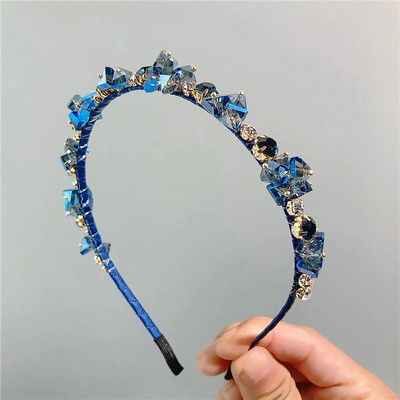 2023. korejska luksuzna personalizirana šarena traka za glavu s vještačkim kamenčićima Vintage ženski dodaci za kosu za tuširanje Gumice za kosu za vjenčanje