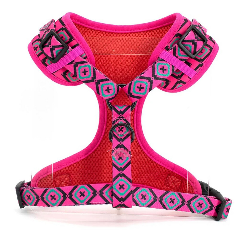 Collarlogo Ρυθμιζόμενο κολάρο για σκύλους κατοικίδιων ζώων Ανθεκτικό μαλακό χαριτωμένο δημιουργικό κόκκινο μωβ λουρί από νεοπρένιο λουρί Poop poo bag Dispense