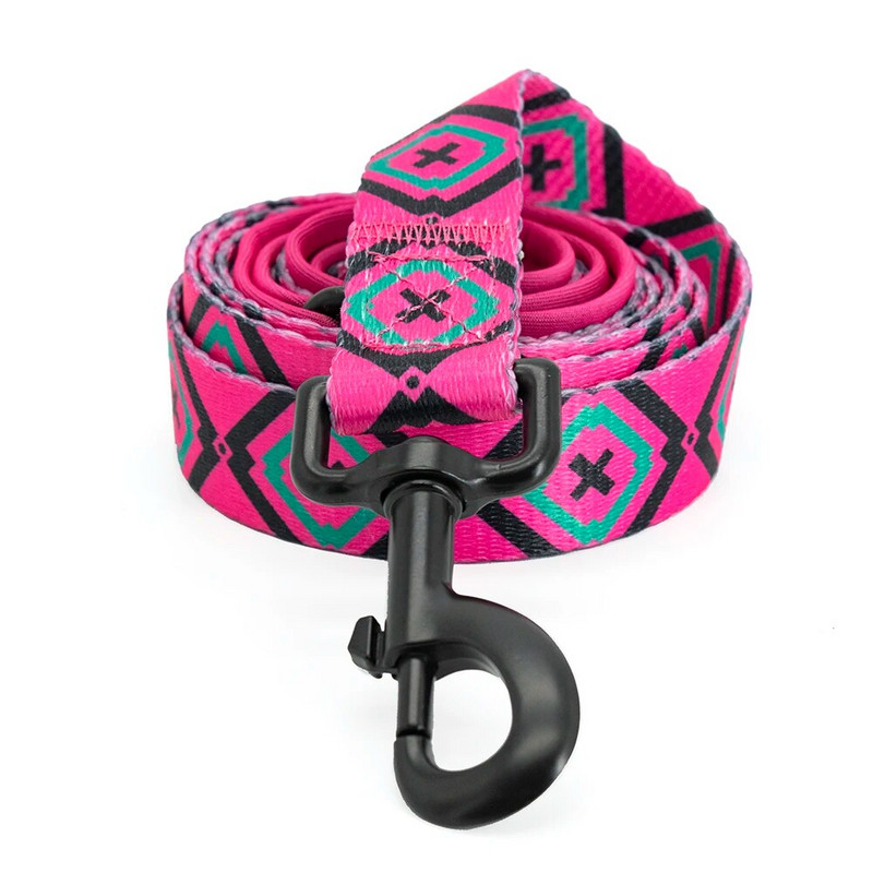 Collarlogo Ρυθμιζόμενο κολάρο για σκύλους κατοικίδιων ζώων Ανθεκτικό μαλακό χαριτωμένο δημιουργικό κόκκινο μωβ λουρί από νεοπρένιο λουρί Poop poo bag Dispense