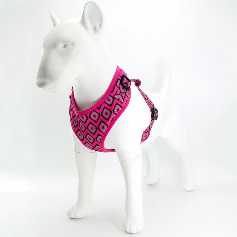 Collarlogo Ρυθμιζόμενο κολάρο για σκύλους κατοικίδιων ζώων Ανθεκτικό μαλακό χαριτωμένο δημιουργικό κόκκινο μωβ λουρί από νεοπρένιο λουρί Poop poo bag Dispense