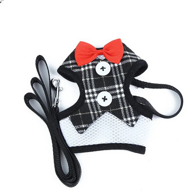 Kaķa krūškurvja pavadas komplekts ar tauriņu vesti, mājdzīvnieku krūškurvja siksnas, kas piemērotas staigājošiem kaķiem un kucēniem, pavadas maziem mājdzīvnieku priekšmetiem