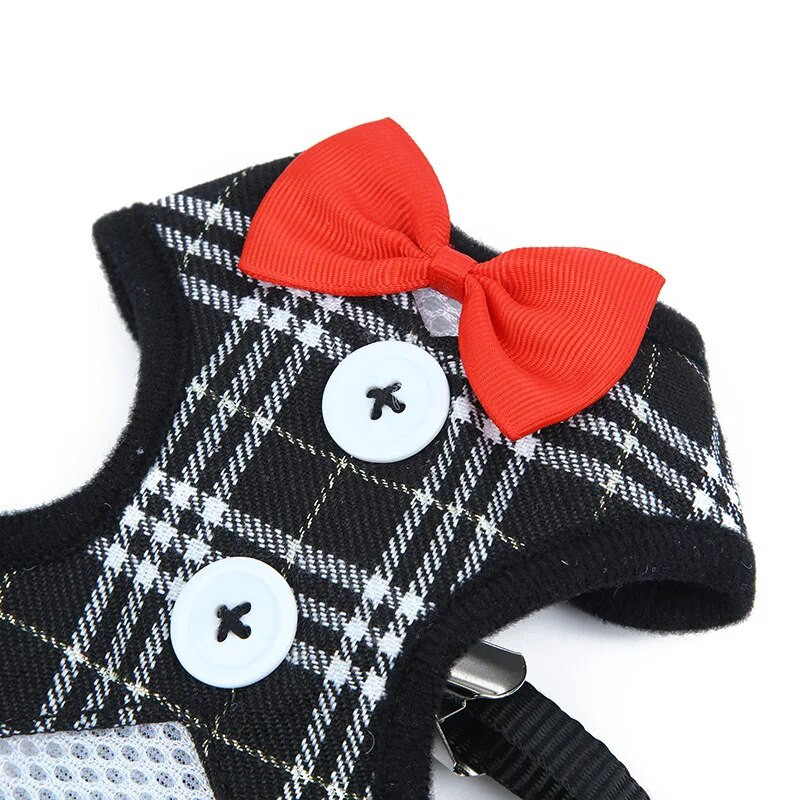 Kaķa krūškurvja pavadas komplekts ar tauriņu vesti, mājdzīvnieku krūškurvja siksnas, kas piemērotas staigājošiem kaķiem un kucēniem, pavadas maziem mājdzīvnieku priekšmetiem