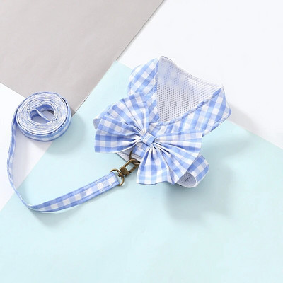 Karirani pojas za pse, mekani pamučni pojas za pse s mašnom za male srednje pse, mačka Yorkie Chihuahua, štene u šetnji