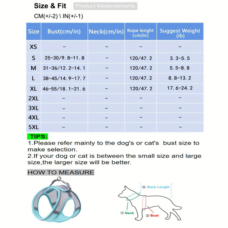 Kutyahám Kis kutyák Mellpánt kisállat-tartozékok Póráz Fényvisszaverő puha hálós kutyahám kis és közepes fajtáknak