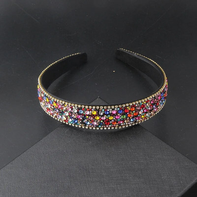 Modes Baroka Daudzkrāsains Rhinestones Krāšņs Luksus Rhinestone Galvas saite Izlaiduma Ceļojumi Dāvana Matu Aksesuāri 555