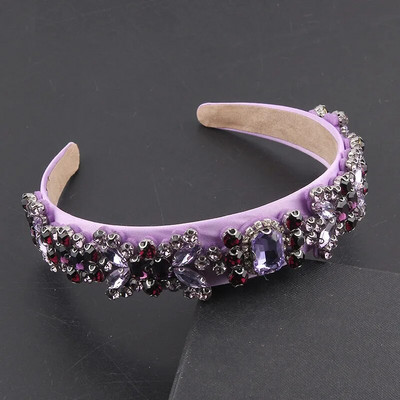 Modes Baroka Daudzkrāsains Rhinestones Krāšņs Luksus Rhinestone Galvas saite Izlaiduma Ceļojumi Dāvana Matu Aksesuāri 555