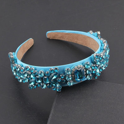 Modes Baroka Daudzkrāsains Rhinestones Krāšņs Luksus Rhinestone Galvas saite Izlaiduma Ceļojumi Dāvana Matu Aksesuāri 555