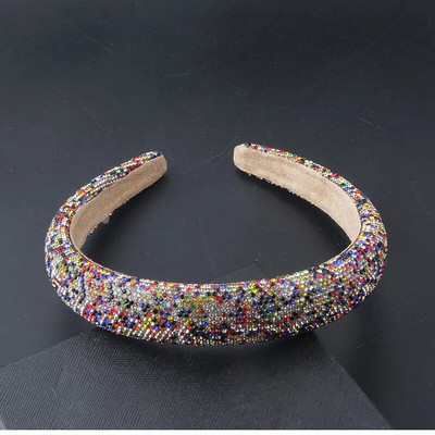 Modes Baroka Daudzkrāsains Rhinestones Krāšņs Luksus Rhinestone Galvas saite Izlaiduma Ceļojumi Dāvana Matu Aksesuāri 555