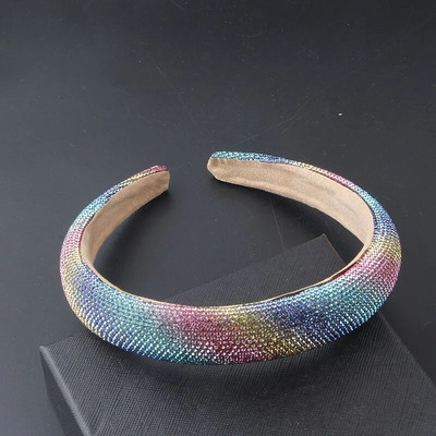 Modes Baroka Daudzkrāsains Rhinestones Krāšņs Luksus Rhinestone Galvas saite Izlaiduma Ceļojumi Dāvana Matu Aksesuāri 555