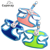 Oprsnica i povodac za kućne ljubimce, podesivi pojas za male i srednje pse Bichon Teddy Dog pojas povodac Mreža prozračna sa slatkim ukrasom zečića