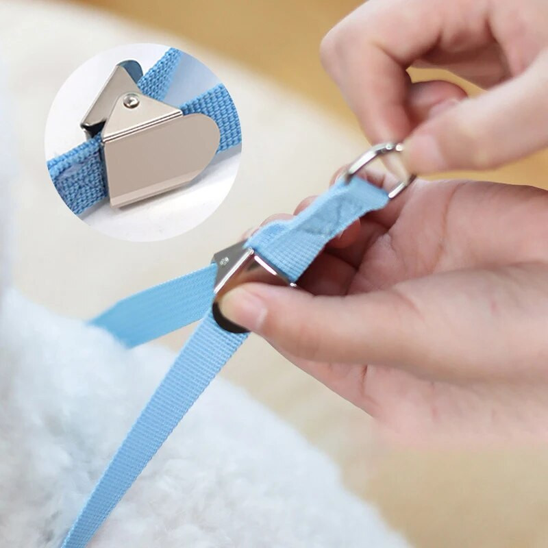 Oprsnica i povodac za kućne ljubimce, podesivi pojas za male i srednje pse Bichon Teddy Dog pojas povodac Mreža prozračna sa slatkim ukrasom zečića