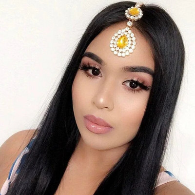 Bohomia Indian Fashion Fringehead Tiara Αξεσουάρ μαλλιών Γυναικεία κορίτσι Rhinestone Headband Trend Head Chain Drop για τα φρύδια