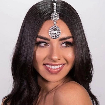 Bohomia Indian Fashion Fringehead Tiara Αξεσουάρ μαλλιών Γυναικεία κορίτσι Rhinestone Headband Trend Head Chain Drop για τα φρύδια