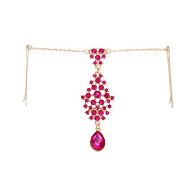 Bohomia Indian Fashion Fringehead Tiara Αξεσουάρ μαλλιών Γυναικεία κορίτσι Rhinestone Headband Trend Head Chain Drop για τα φρύδια