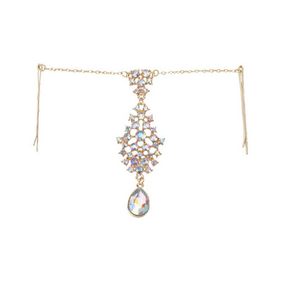 Bohomia Indian Fashion Fringehead Tiara Αξεσουάρ μαλλιών Γυναικεία κορίτσι Rhinestone Headband Trend Head Chain Drop για τα φρύδια